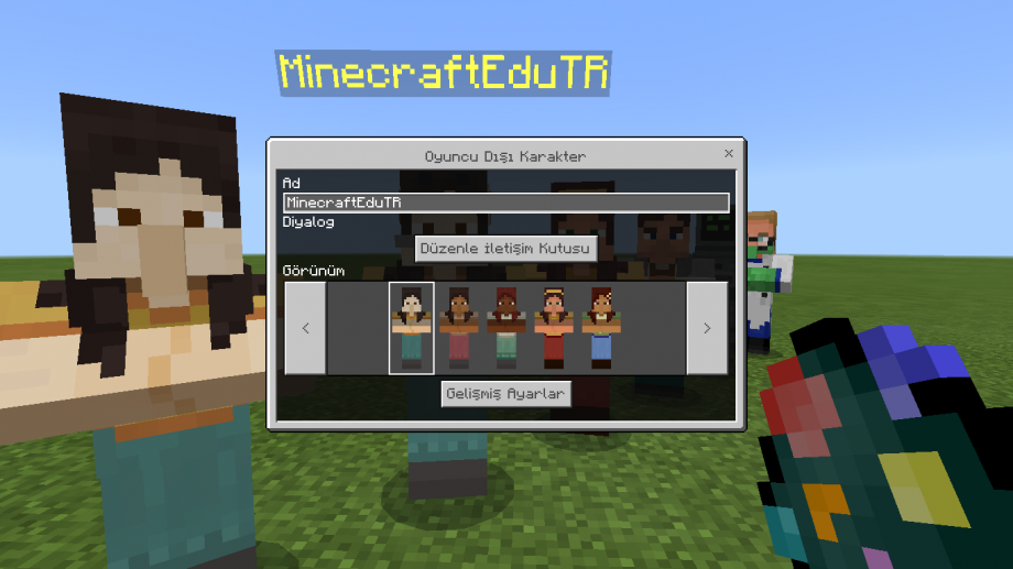 Minecraft Education NPC Düzenleme